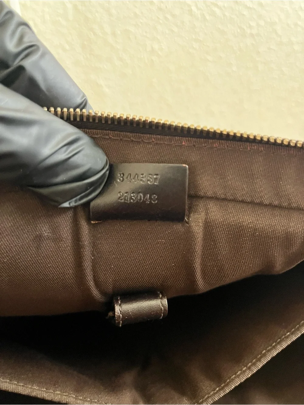 Gucci leather briefcase
